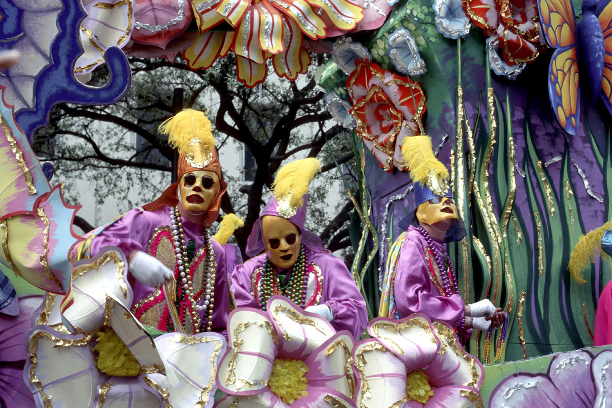 Celebrate Mardi Gras all year: New Orleans tour and Mardi Gras World museum Visit